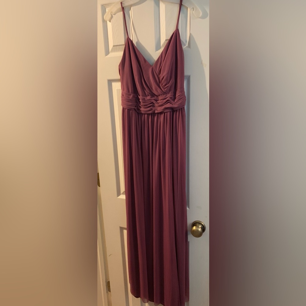 Davids bridal mauve bridesmaid dress